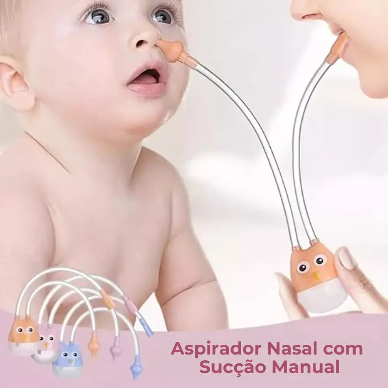 Aspirador Nasal com Sucção Manual para Bebês