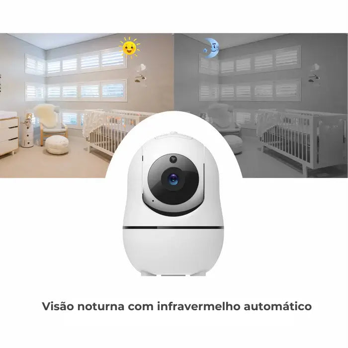 Monitor de Bebê com Câmera e Áudio 5 Polegadas - Baby Monitor V50