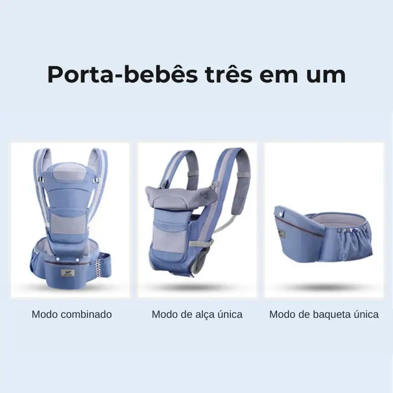 Canguru Ergonômico para Bebês com Assento de Quadril